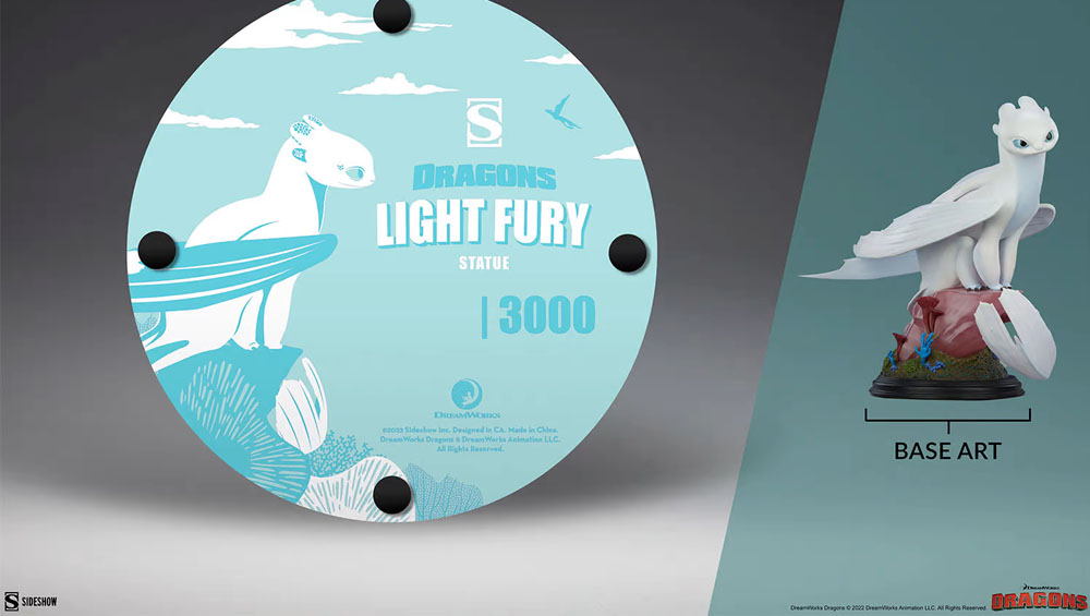 Sideshow How to Train Your Dragon Hidden World Light Fury Statue